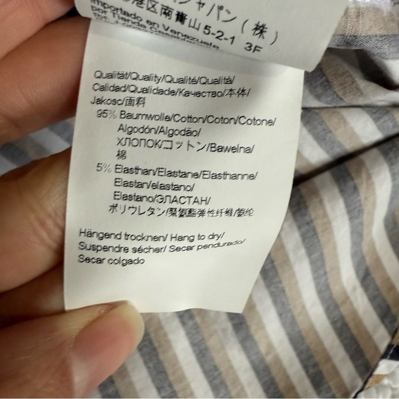 Boss Black and White Striped Button Down Shirt - Picture 6 of 8